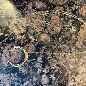 Gorjana Cayne Crescent Pendant Necklace - gold plated, 26.5” chain